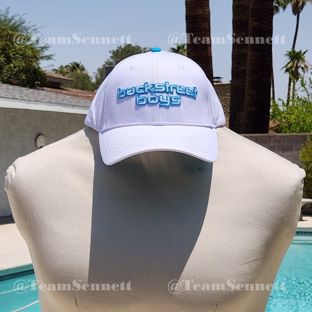 Backstreet Boys White Snapback Cap // Into the Millennium Sphere Residency Vegas